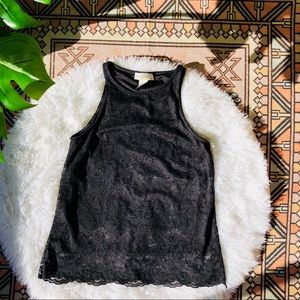 Juniors love crazy Black lace top